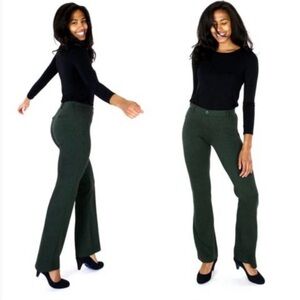 Betabrand Green Flare Pants